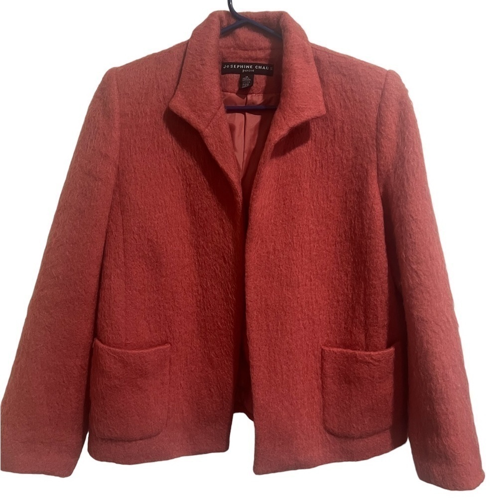 Wool blend petite blazer